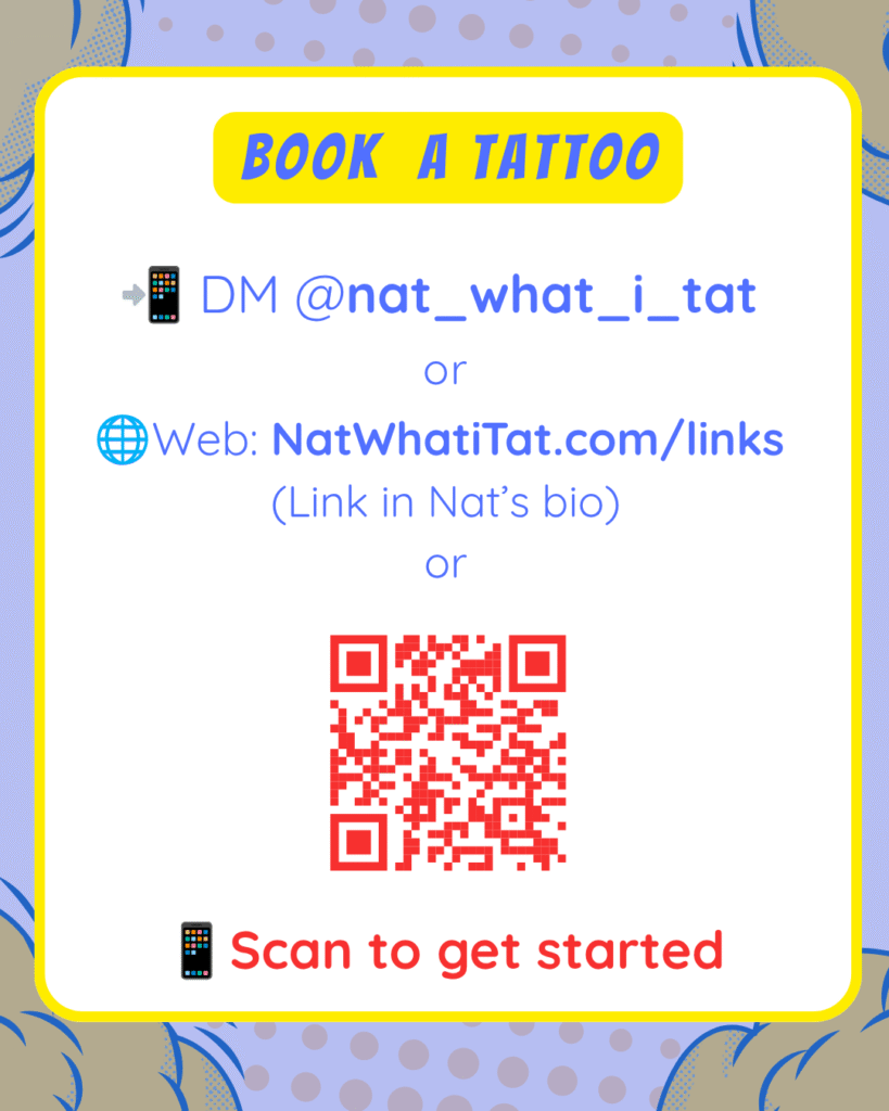 20 Official booking contact slide with direct links and QR code.
